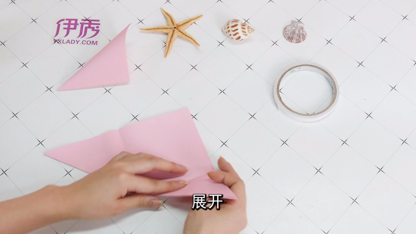 折花这样折 简单又好看 折花