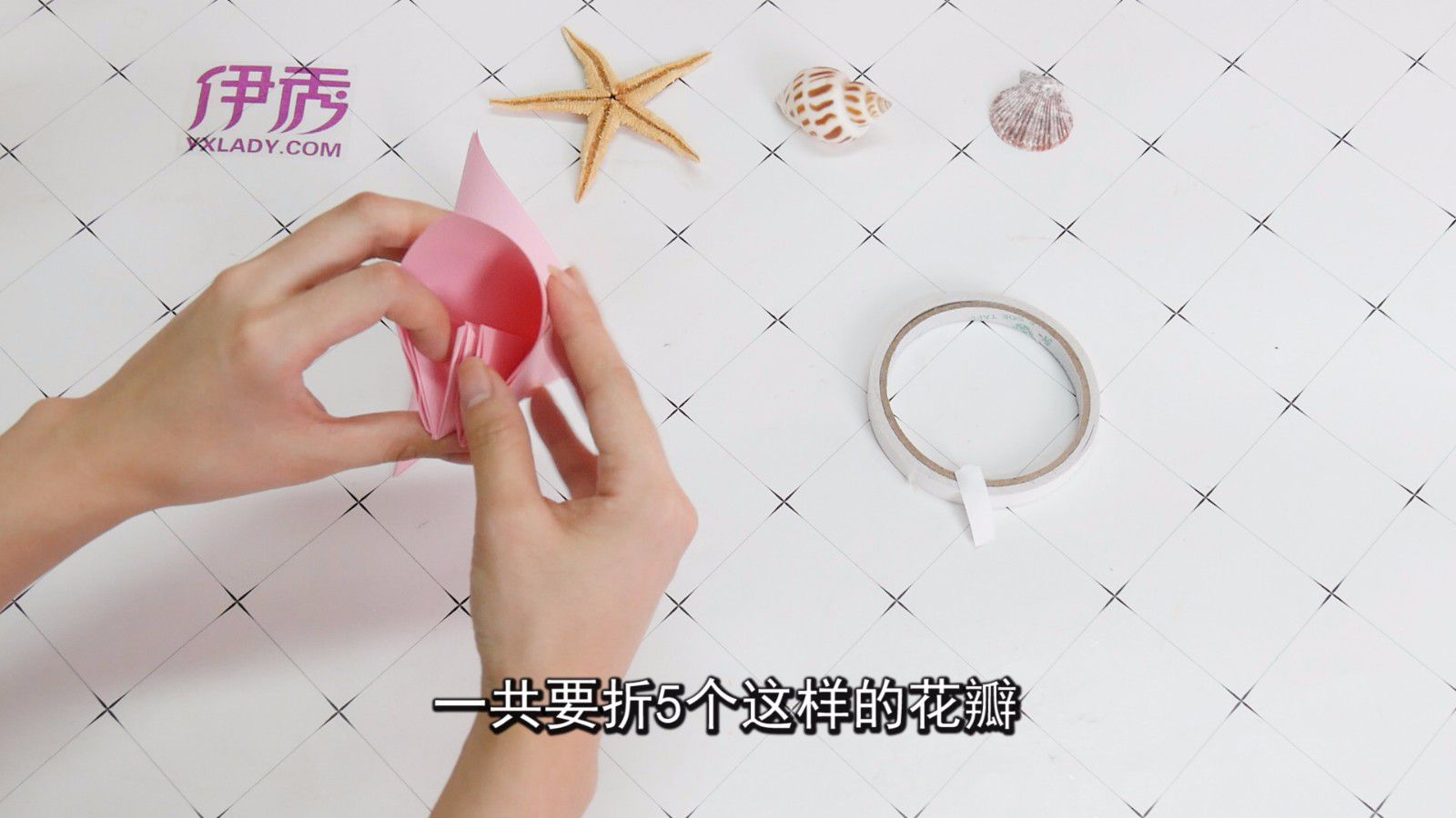 折花这样折 简单又好看 折花