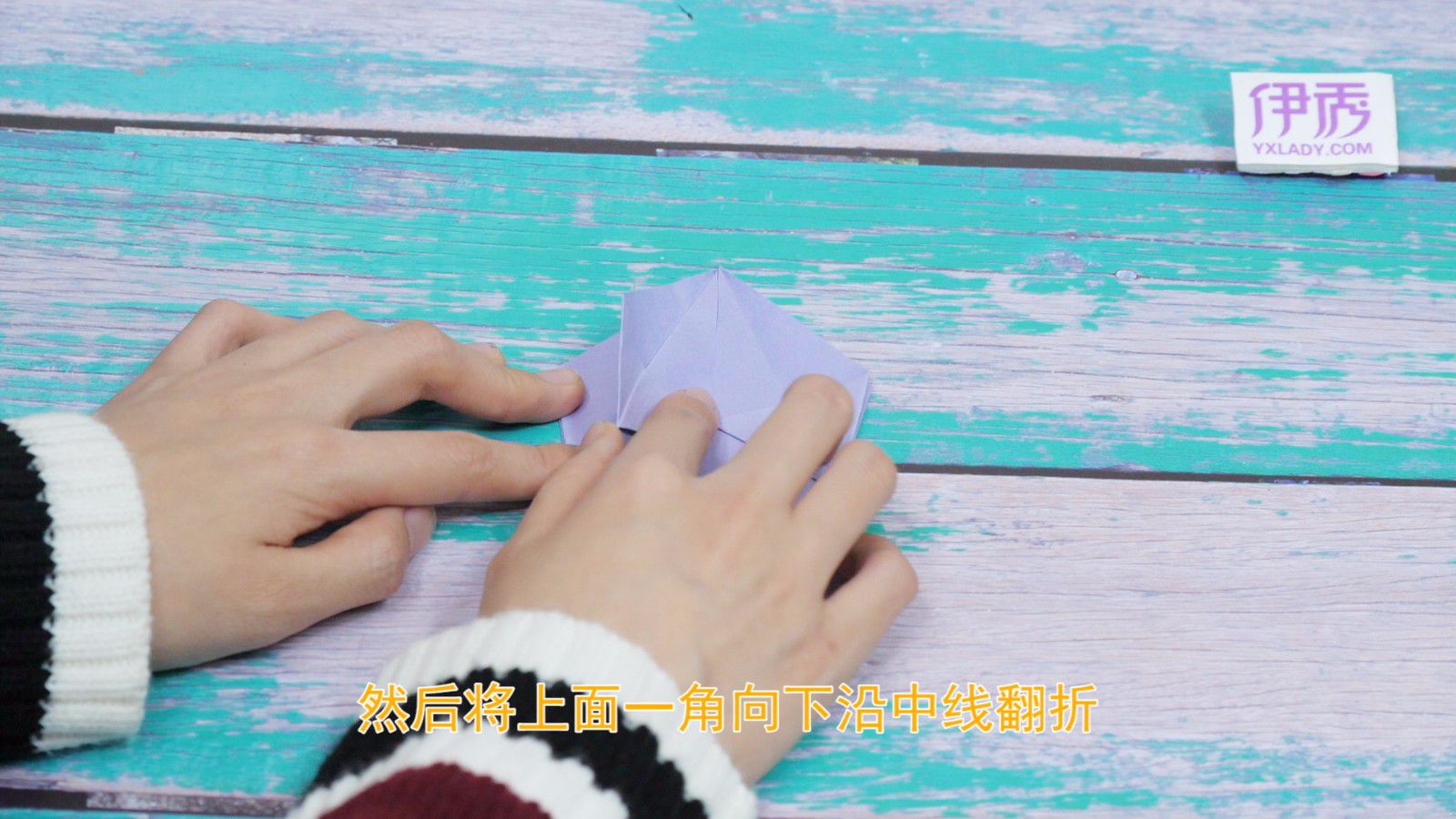 手工折纸小花篮 简单篮子的折法一学就会 篮子的折法