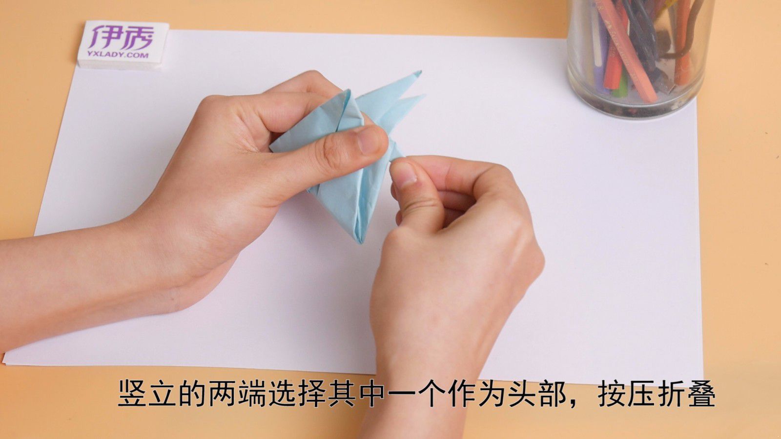 千纸鹤的折法图解 看着就能学会 千纸鹤的折法图解