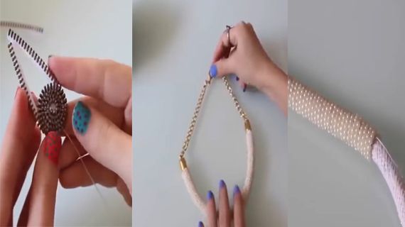 怎么用自制简单好看的装饰项链 手工达人教给你 手工项链